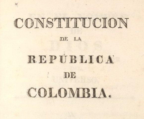 Constitución de la república de Colombia-1830