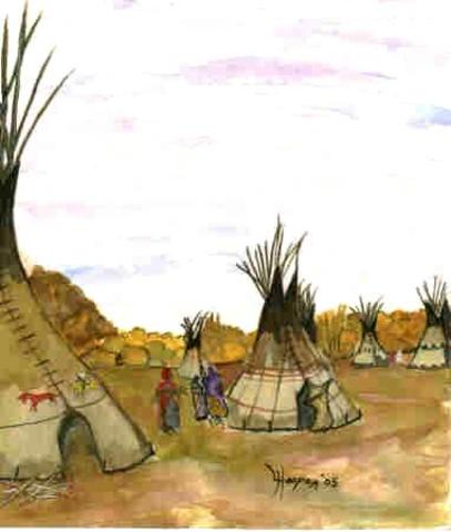 Indian Party Arrives At Shawnee Town