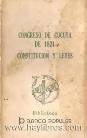 Proclamación Constitución de Cúcuta