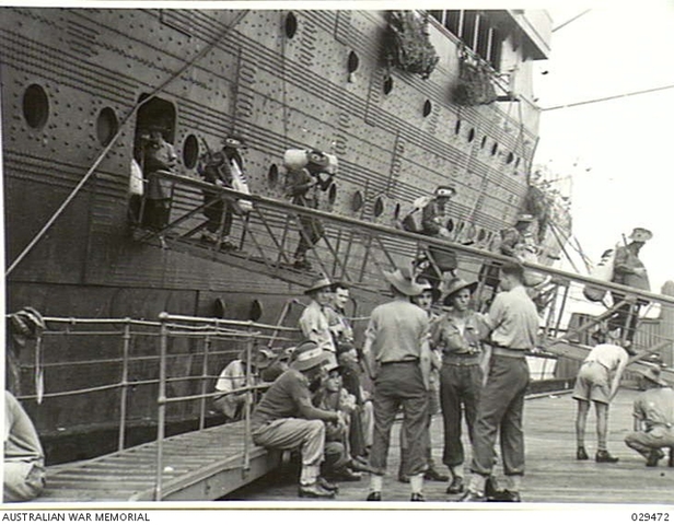 9th division returns to Australia