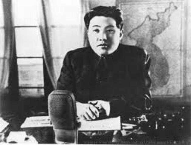 •	Kim Il-sung invades South Korea