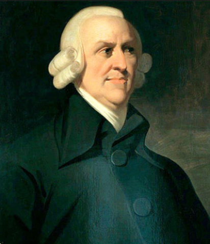 Inicio: Escuela Clásica (1776-1871), Adam Smith publico Investigación sobre Naturaleza y causas de la riquezas de las naciones.