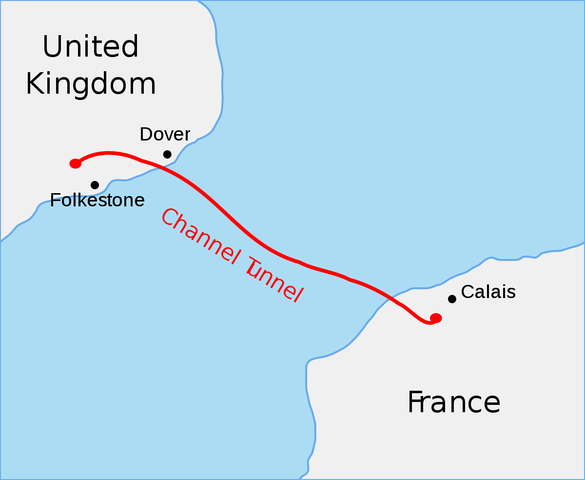 The Channel Tunnel linking London and Paris is officially opened – the first land link between Britain and Europe since the last Ice Age