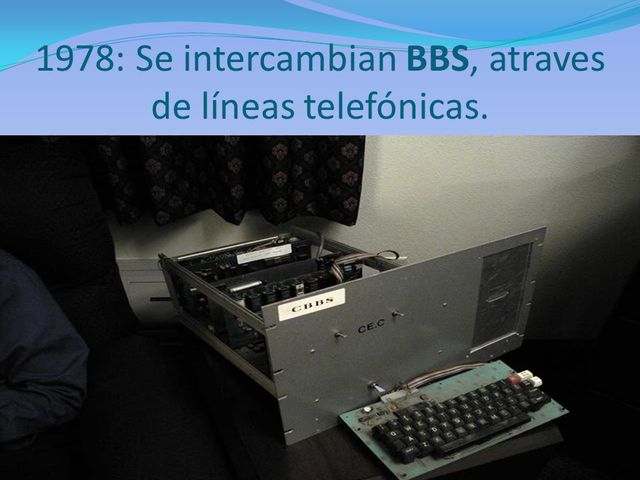 Se intercambian BBS (Bulletin Board Systems)