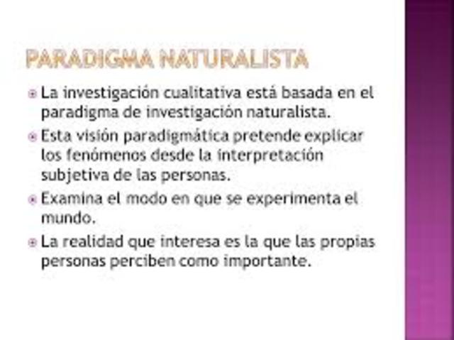 Identifican diferencias entre el naturalismo y otras clases de investigación.