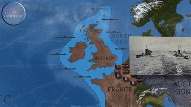 Germany threatens submarine warfare against merchant vessels