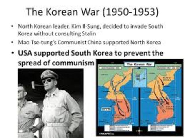 •	Kim Il-sung invades South Korea