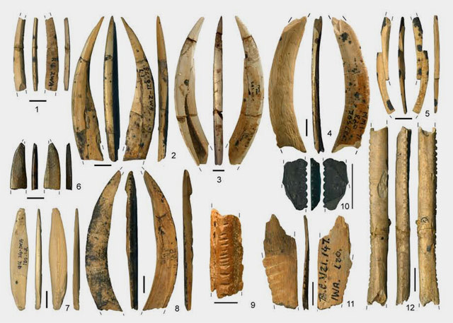 Armas de piedra y hueso (36000 a.c)