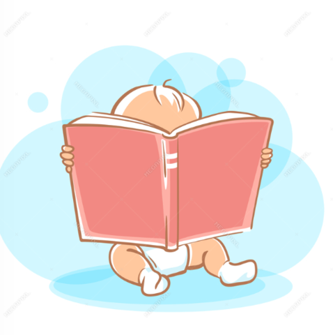 8 months- OWNED LOTS OF BOOKS