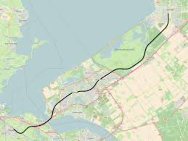 De Flevolijn werd geopend (gedeeltelijk)