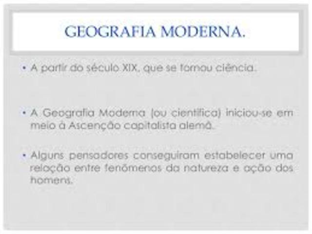 Geografia Moderna