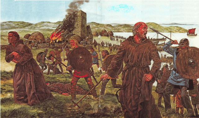 Saqueo del Monasterio de Lindisfarne