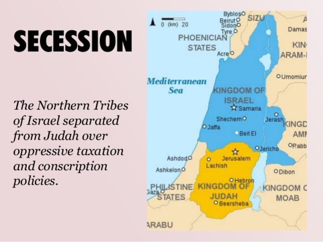 Israel splits into two kingdoms