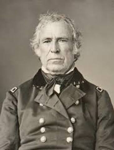 El general Zachary Taylor penetra hasta la margen oriental del Río Grande, con el objetivo de provocar un enfrentamiento con tropas mexicanas que diese el pretexto para declarar la guerra.