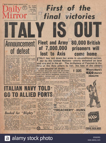 RENDICIÓN DE ITALIA