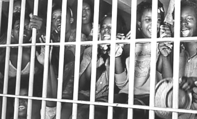 The marchers were arrested