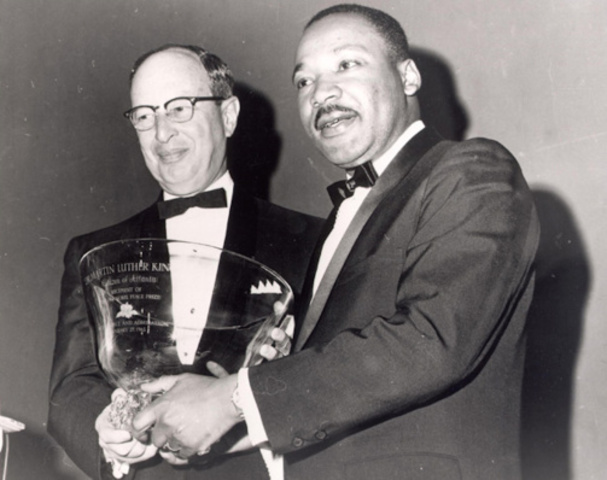 King wins the Nobel Peace Prize