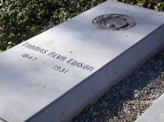 Muerte de Thomas Edison