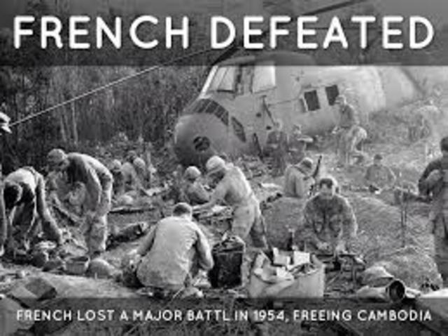 viet minh overran the french base