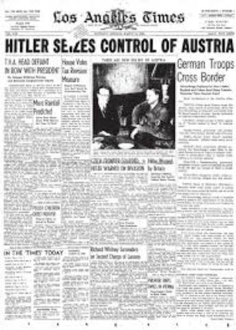 Hitler seizes Austria