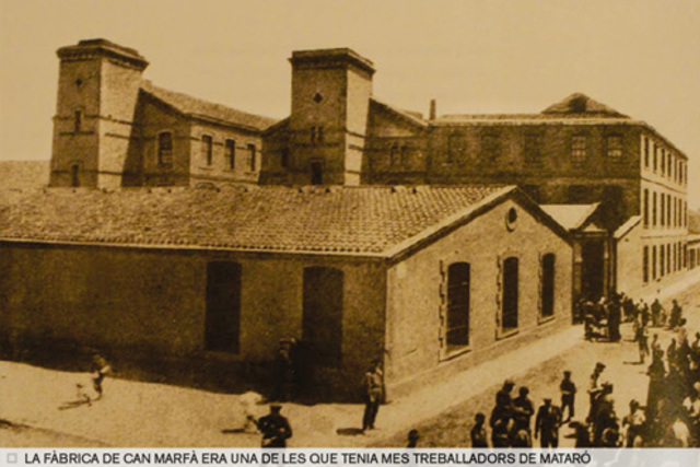 Comencen a funcionar i a produir les fàbriques a Mataró