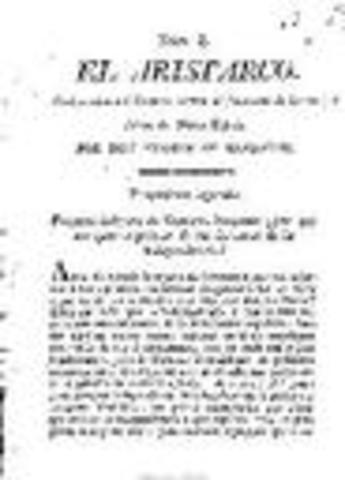 Primer periódico de la provincia llamado "El Aristarco"