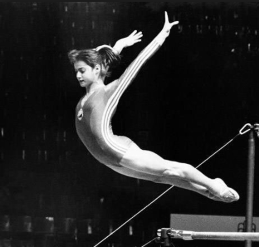 Nadia Comaneci Scores Perfect 10.0