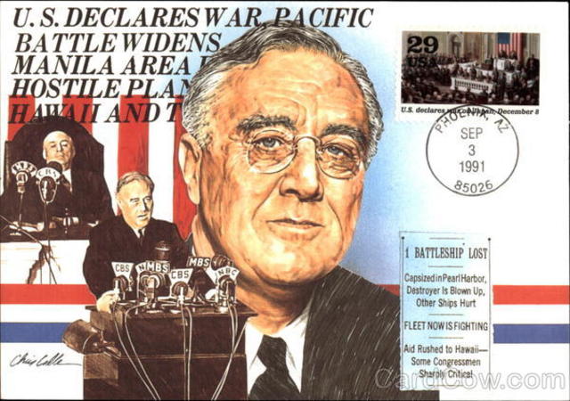 America Declared war on Japan