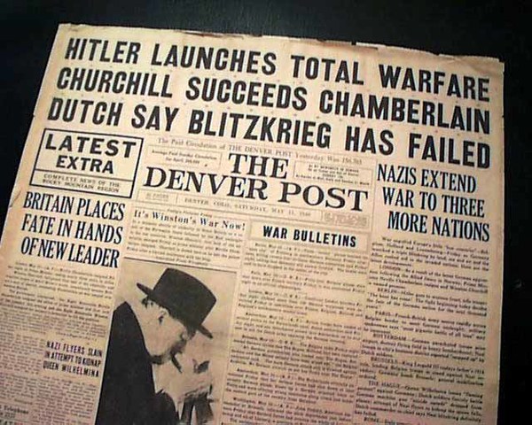 Churchill becomes prime minister