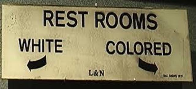 Jim Crow Laws start in South