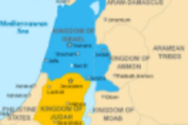 Kingdom divides into Israel and Judah