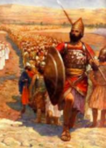 Joshua invades Canaan with the Israelites