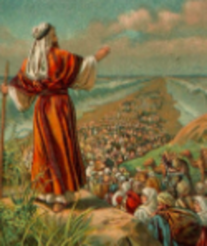 Moses leads the Exodus from Egypt