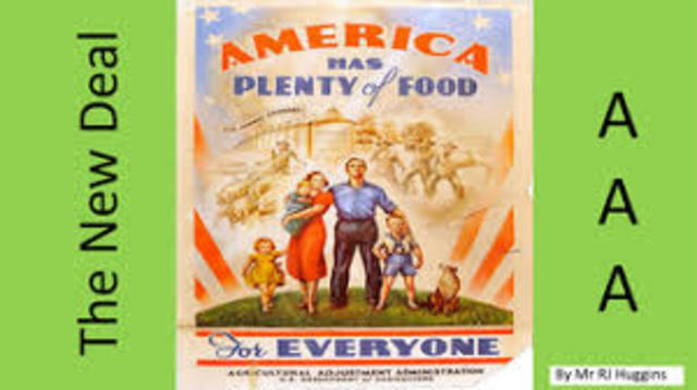 Agricultural Adjustment Administration- New Deal Programs