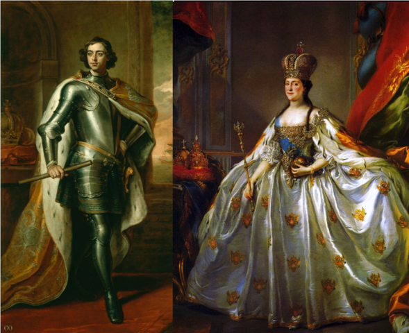 Falecimento de Pedro e Coroação de Catarina