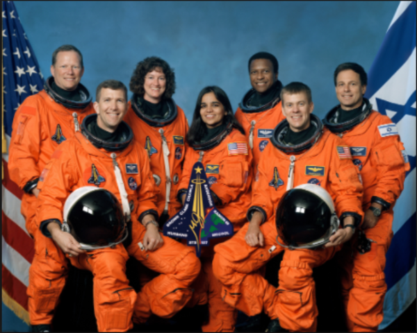 Death of all astronauts on space shuttle Columbia