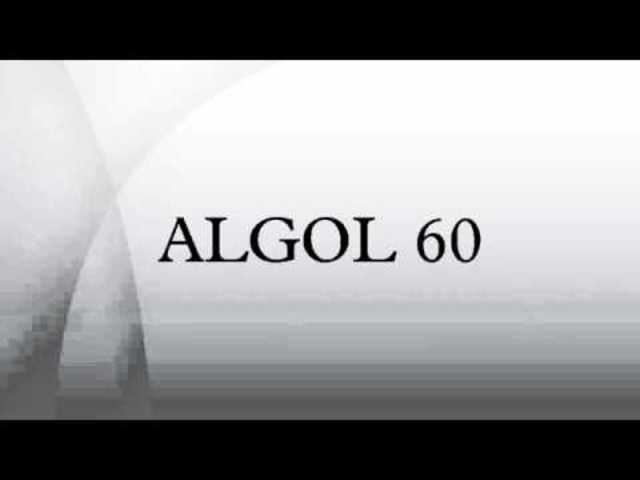 Algol 60