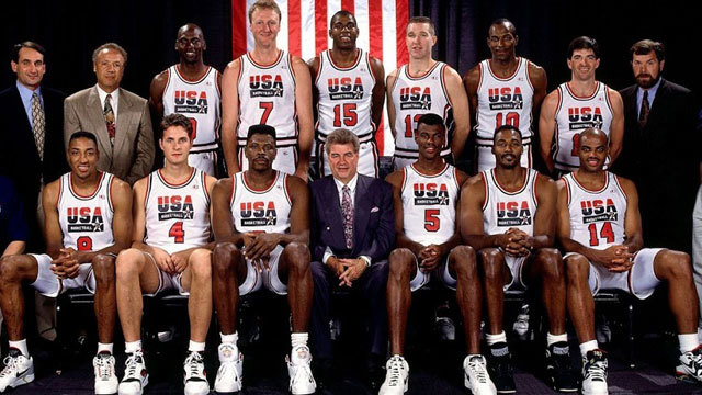 El mejor equipo del baloncesto jamás reunido hasta la fecha, (El Dream Team )