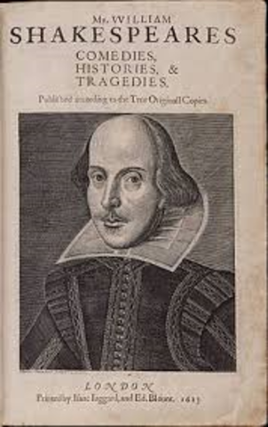 Publication of Shakespeare's First Folio