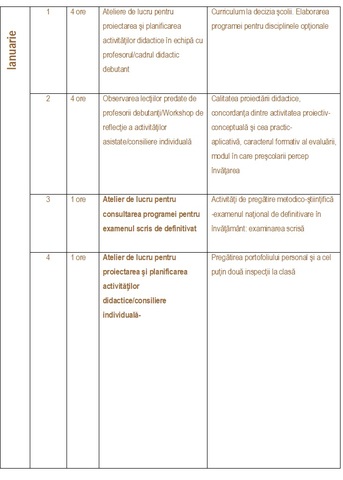 ACTIVITATI IANUARIE