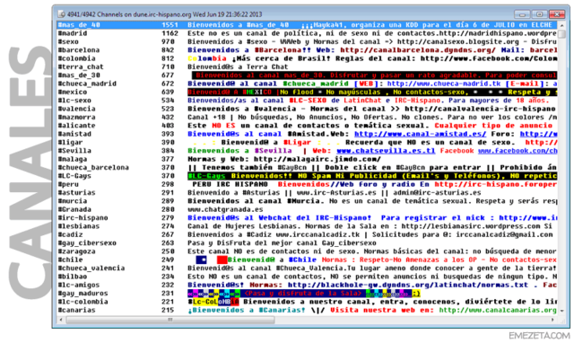 Canal de Chat IRC