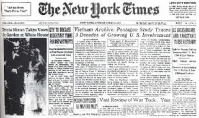 Pentagon Papers printed in NY