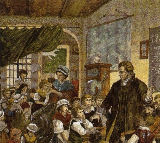 Noción de maestro y estudiante según Pestalozzi