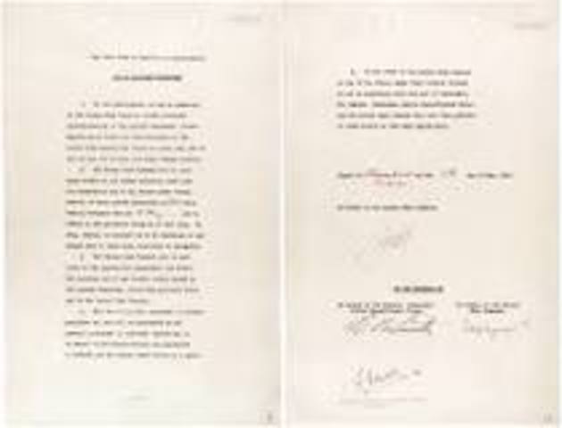 The German Instrument of Surrender was signed