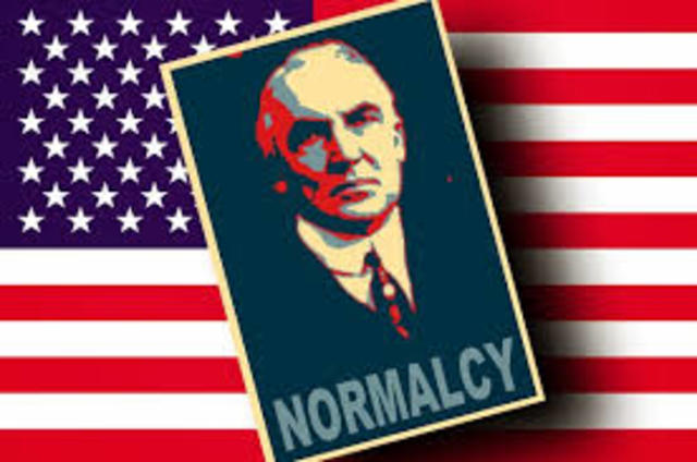 1920s Politics: Normalcy
