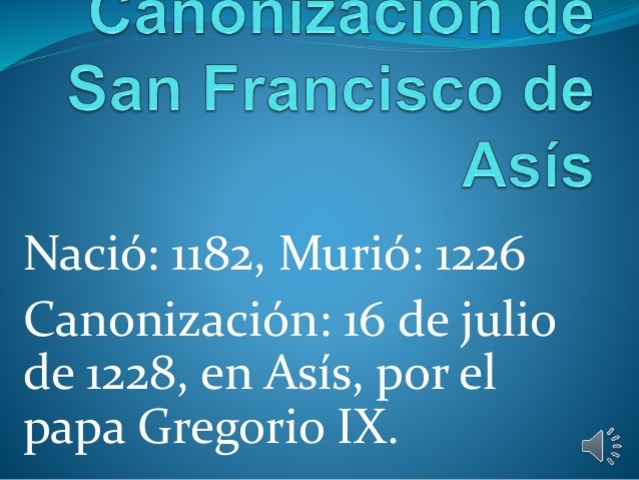 Canonización