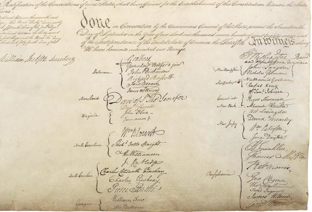 United States Constitution Signed