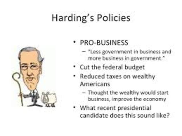 Government Policies- 1920's Economy