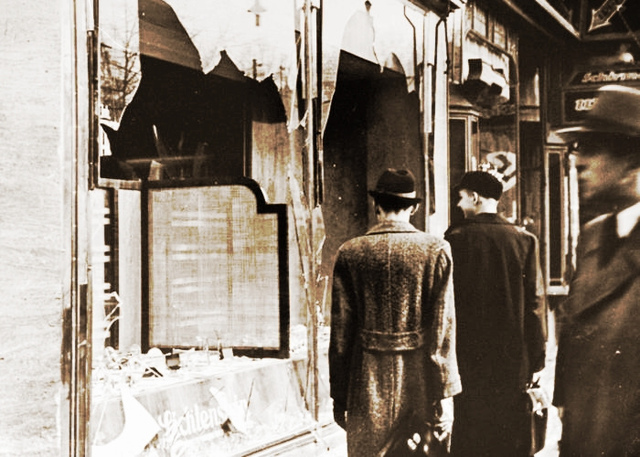 Kristallnacht - The Night of Broken Glass.