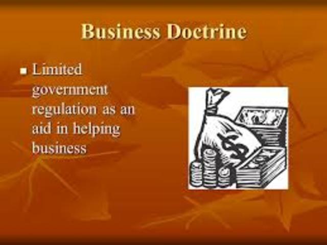 1920's Politics (Business Doctrine )